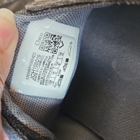 CHACO‎ Men’s Gray-bluish Canvas Slip-on Casual Loafer Shoes Sz 12 - Picture 11 of 16